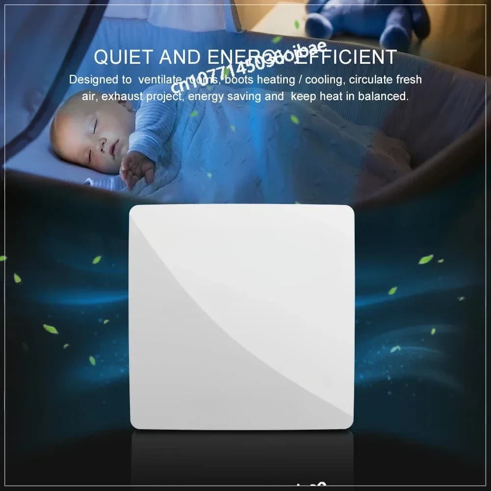 Sistema di ventilazione a stanza singola controllato da Wi-Fi con ventilazione a recupero di calore per la ventilazione domestica dello scambiatore di calore dell'aria fresca