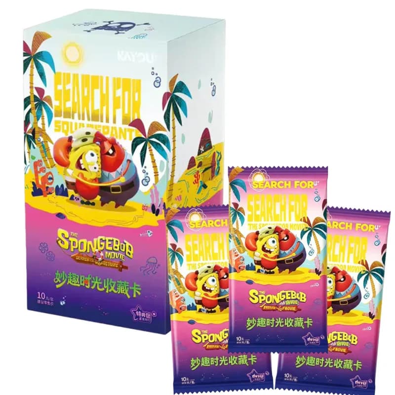 Original KAYOU SpongeBob SquarePants Card Fun Time Special Package Bikini Bottom 25th Anniversary Collection Card childrens Gift