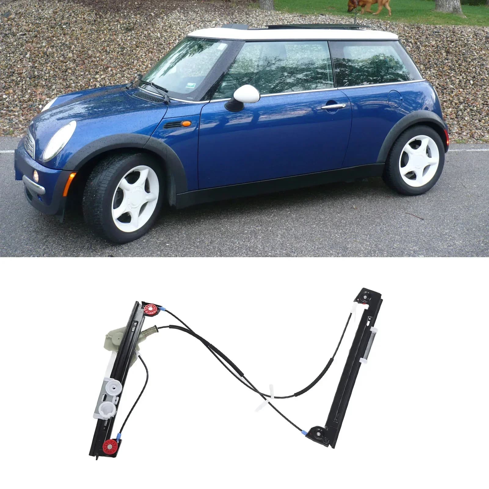 Adatto per Mini Cooper 2002-2005 Alzacristallo elettrico e Alzacristallo elettrico - Sollevamento rapido, Sensore di sicurezza