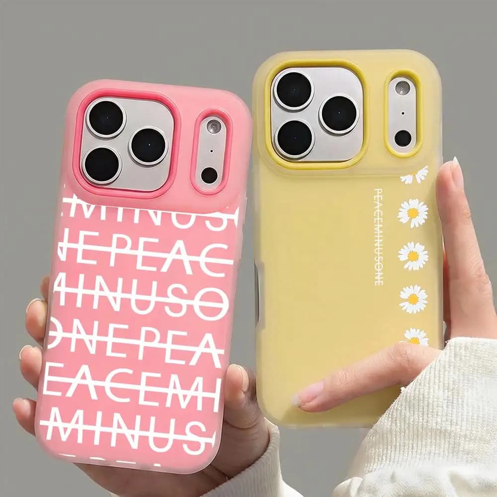 Custodia per telefono Fashion P-peaceminusoneS trasparente in gel per iPhone 17/16/15/14/13, morbida in TPU, anti-urto, anti-ingiallimento, ultraleggera