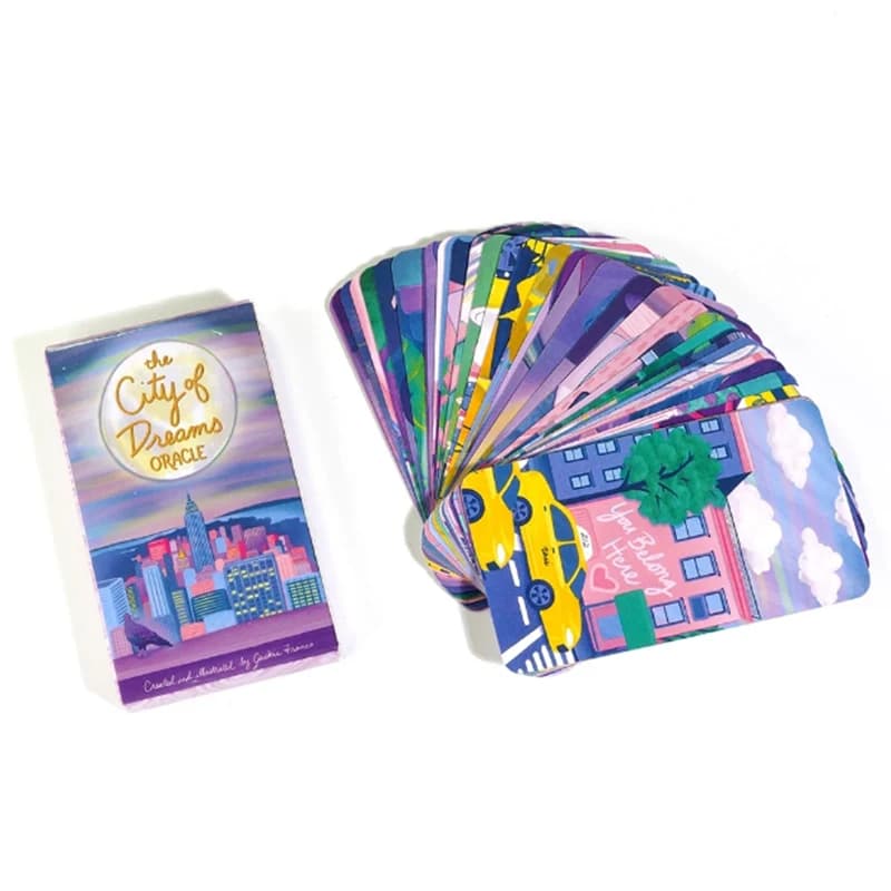 The City of Dreams Oracle Deck Divination Fate Tool Giochi da tavolo con 35 carte Oracle Deck