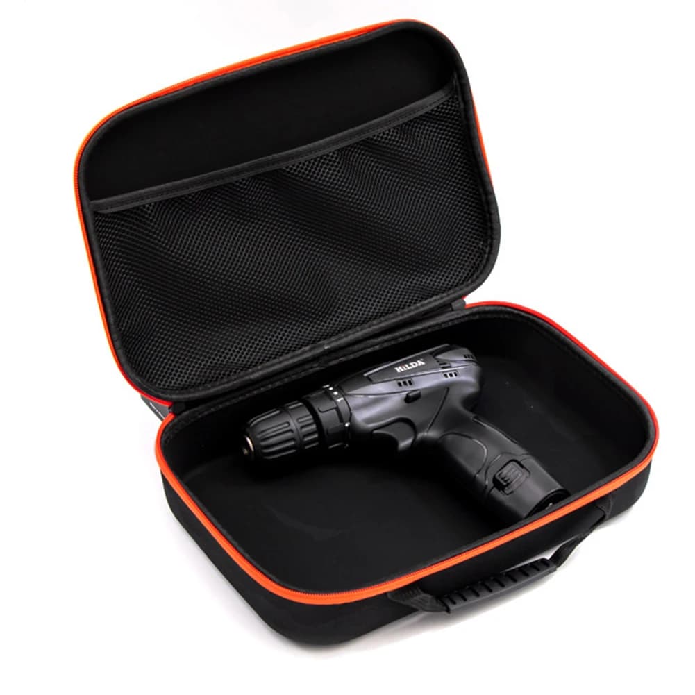 Tool Bag Portable Electric Drill Tool Bag Electrician Hardware Organizer Shockproof Large Capacity Handbag Tool Carrying Case