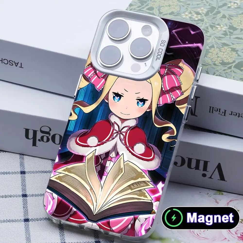 ReZero Beatrice Phone Case for iPhone 17 16 15 14 13 12 11 X XR XS Air Pro Max Plus Colorful Silver Magnet Cover