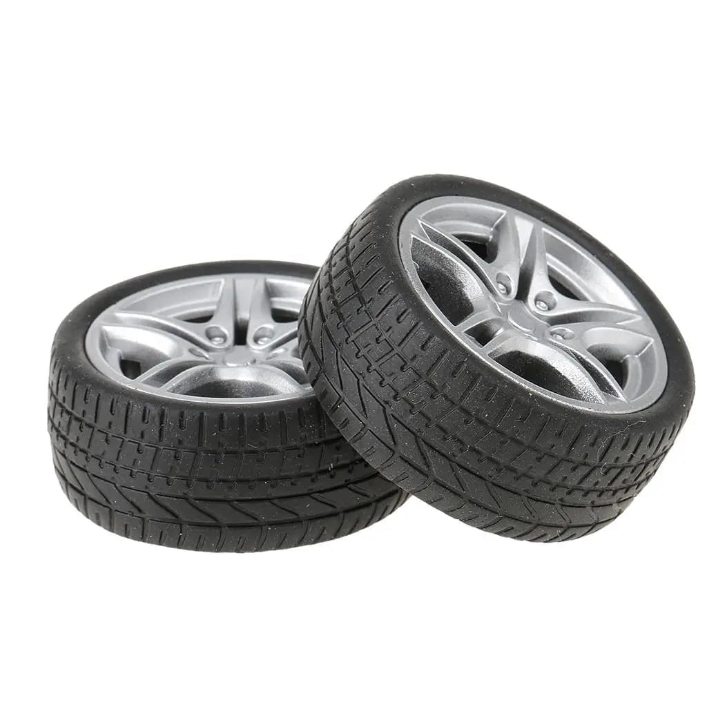 2 pz 40mm Simulazione Ruota di Gomma Pneumatico Ruota Giocattolo Modello FAI DA TE RC Pezzi di Ricambio 35 Giocattoli di Controllo Remoto RC Parti di Auto Accessorio