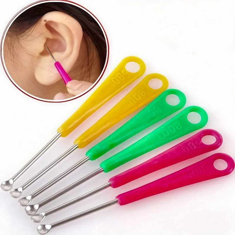 Kit di Strumenti per la Rimozione del Cerume da 4/8/20 Pezzi, Set di Pinzette e Raschietti in Metallo per la Cura delle Orecchie