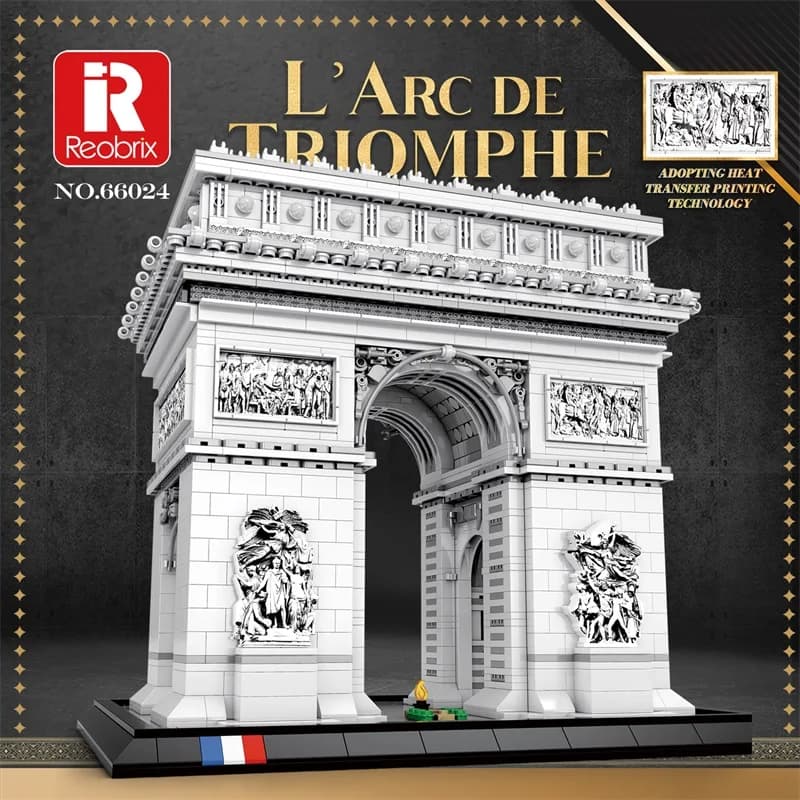 3381PCS Arc de Triomphe Model Building Blocks Paris landmark Building Bricks Desktop Decoration Diy Puzzle Toys Holiday Gifts