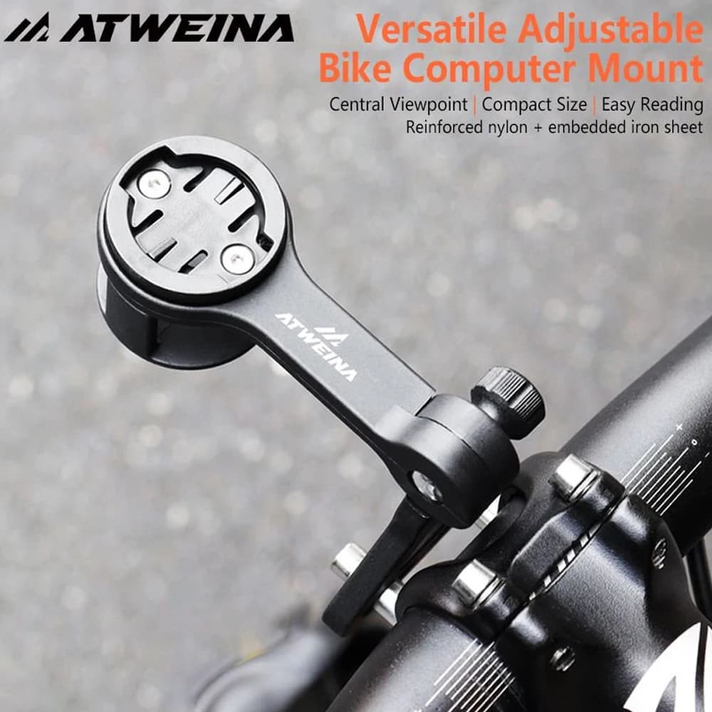 MTB ATWEINA Speedometer and Light, Adjustable Nylon Support for Tachometer, Multifunction Extension for Bicycle