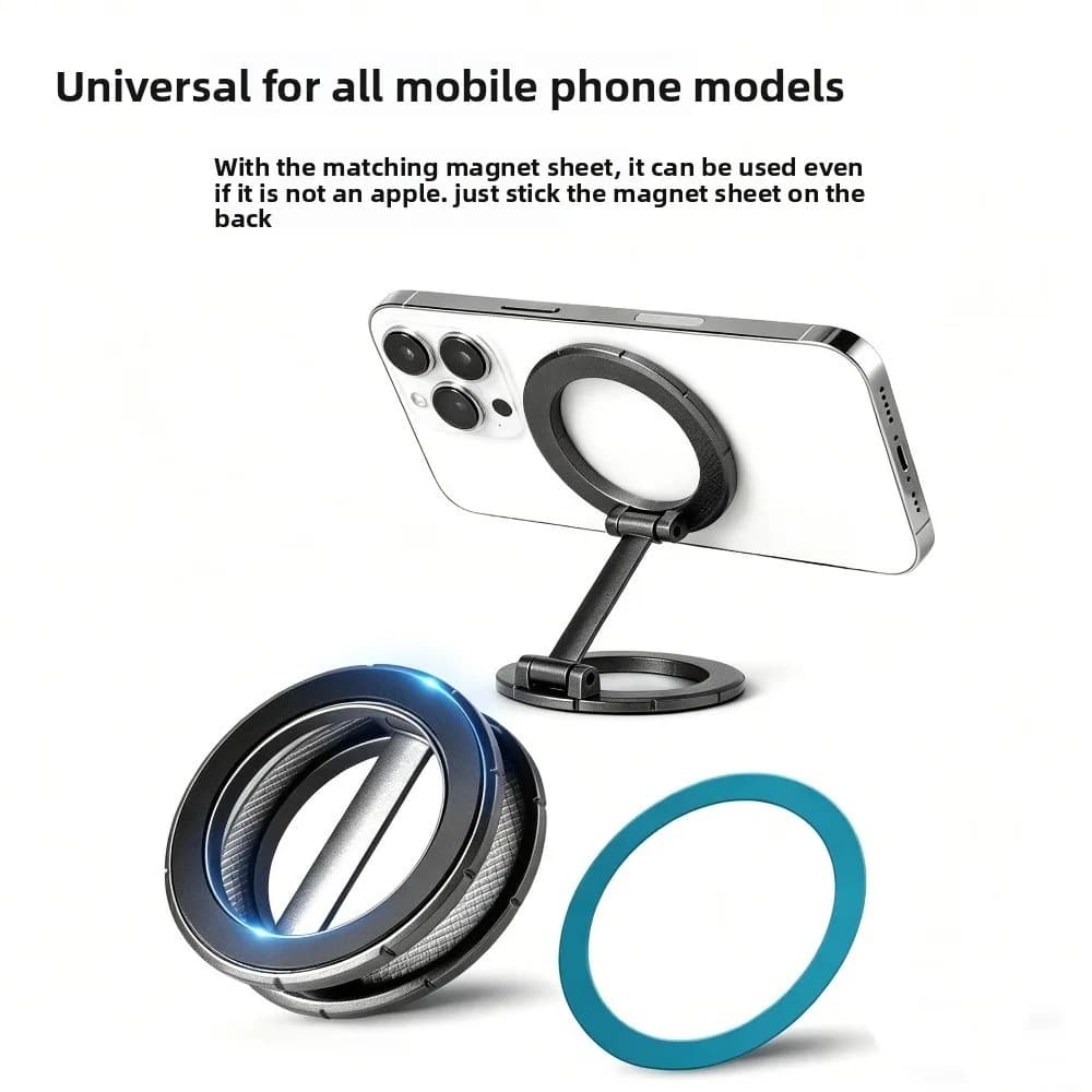 For MagSafe Double-sided Strong Magnetic Holder For Photography Equipment Mobile Phone Accessories Portable Folding Magnet Stand