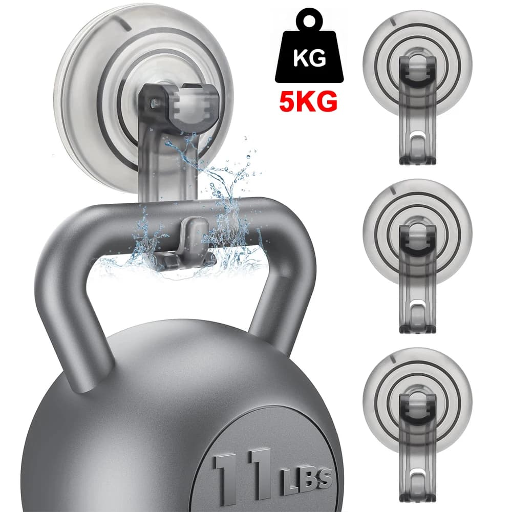 Organizer per doccia Ganci per appendere a ventosa Ganci da parete adesivi potenti da 5 kg Appendiabiti non perforato Accessori per il bagno