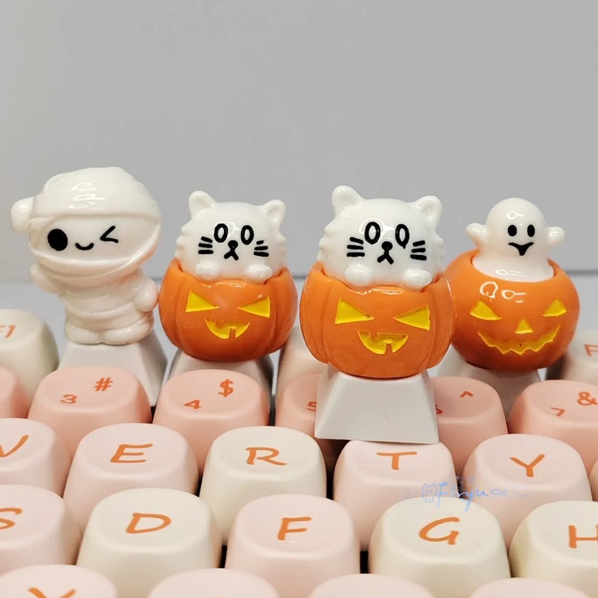 1PC Mummia Fantasma Keycap Halloween Office ESC Gaming Keycaps FAI DA TE Asse Trasversale Tastiera Meccanica Chiave Cap Amico Ragazza Regalo
