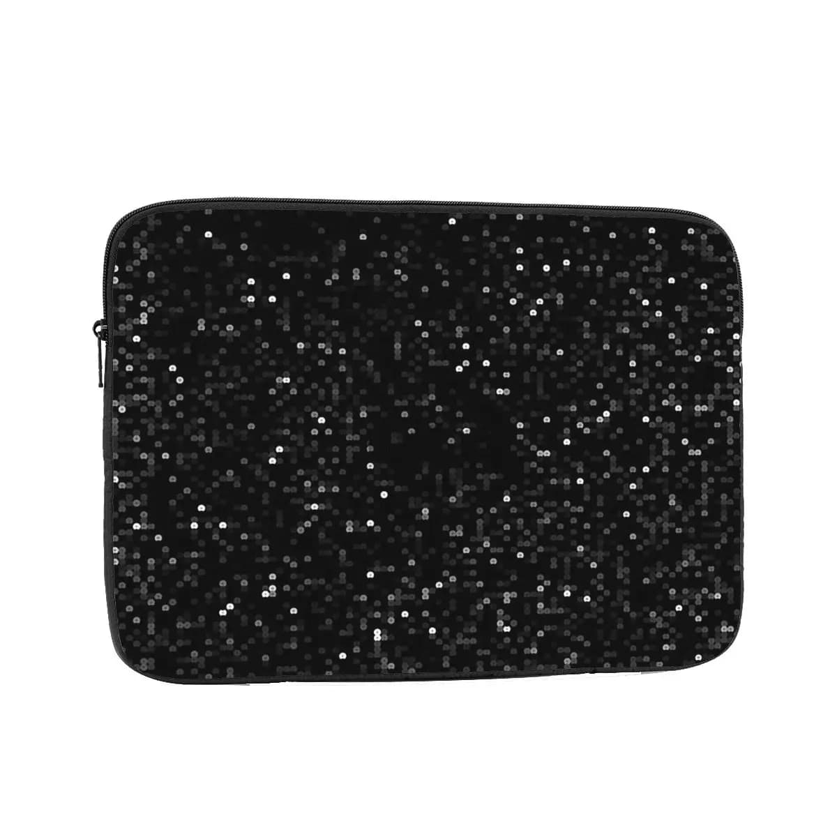 Immagine stampata di paillettes nere Custodia protettiva per laptop Borsa per notebook da 10 12 13 15 17 pollici Custodia antiurto per tablet