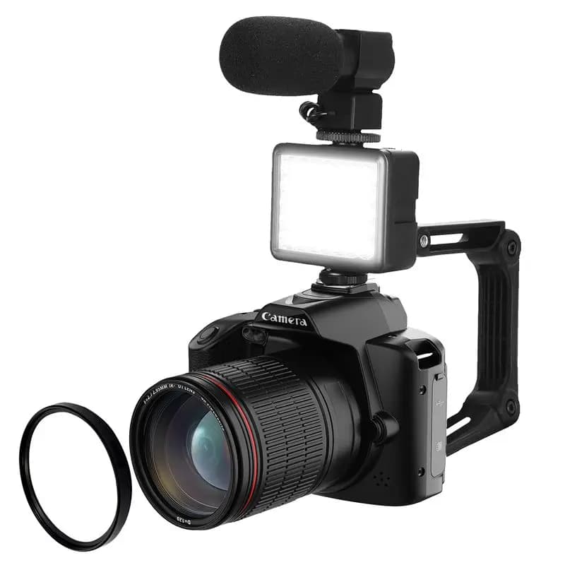 Efficient Digital Camera with Zoom for Blogging, 4K WIFI Camera, Vintage Video Recorder for Vlog, 64MP B Camera