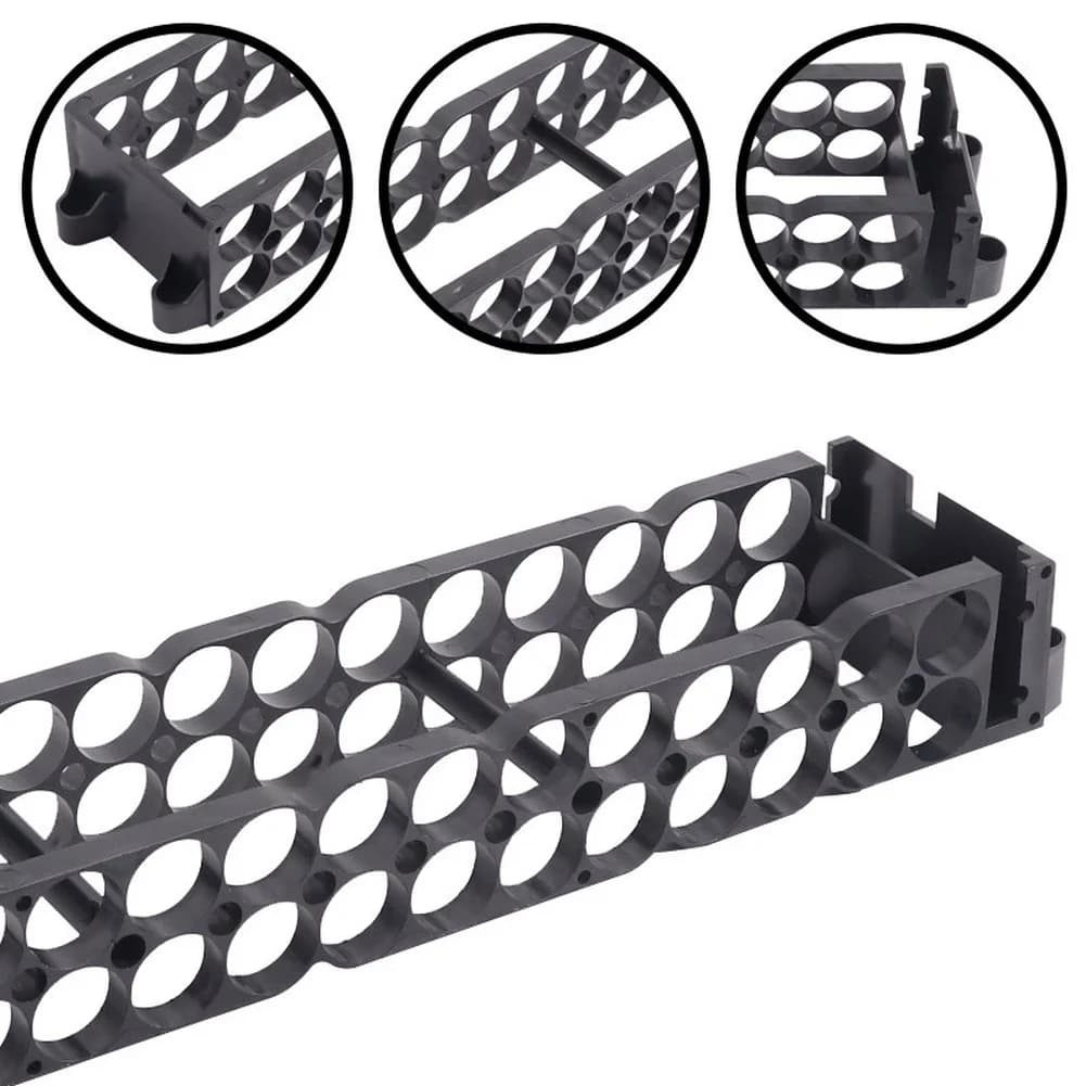 Shockproof ABS Battery Holder Bracket For Xiaomi Electric Scooter Secure Mounting Frame Replacement Part Black Accessory