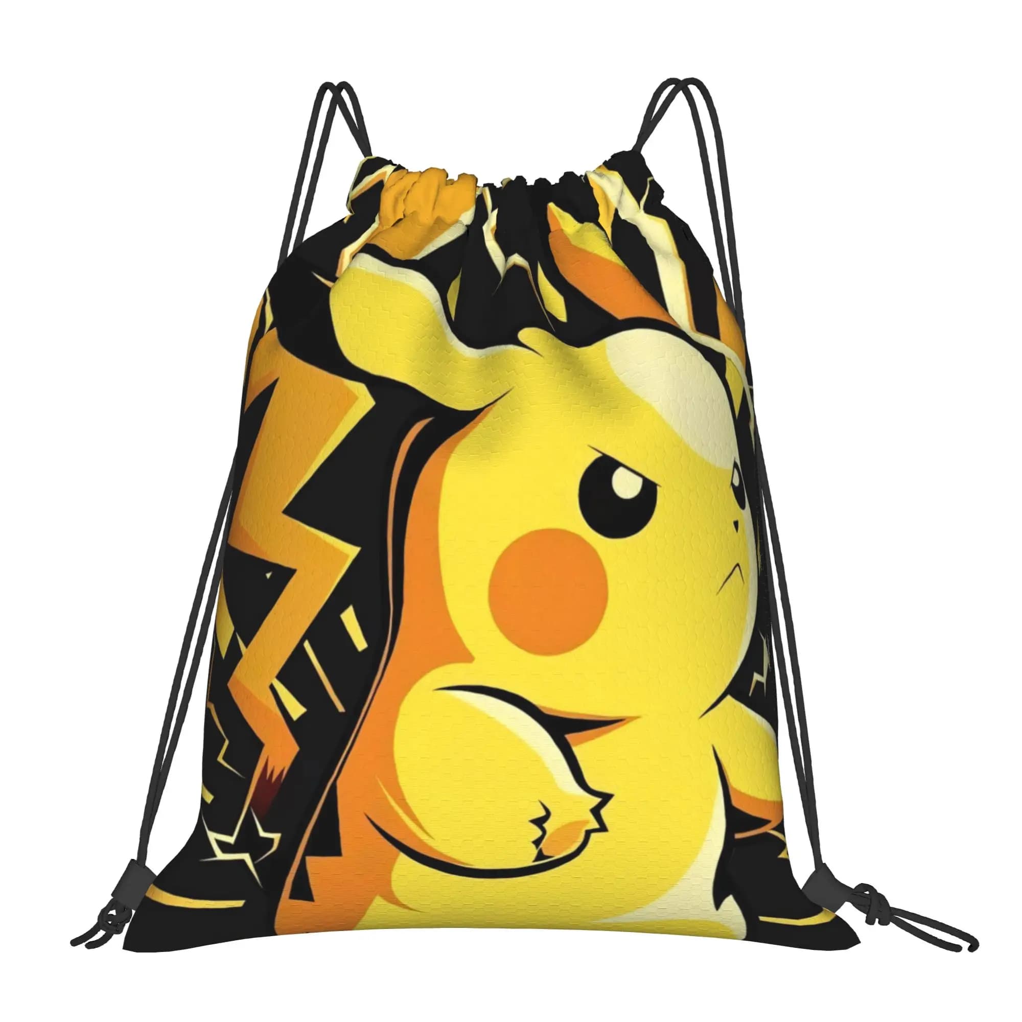 Pikachu Pokemon Drawstring Bags for Snorkeling, Men and Women's Diving Bags, Backpack, Swim Bag, Multifunction Pocket