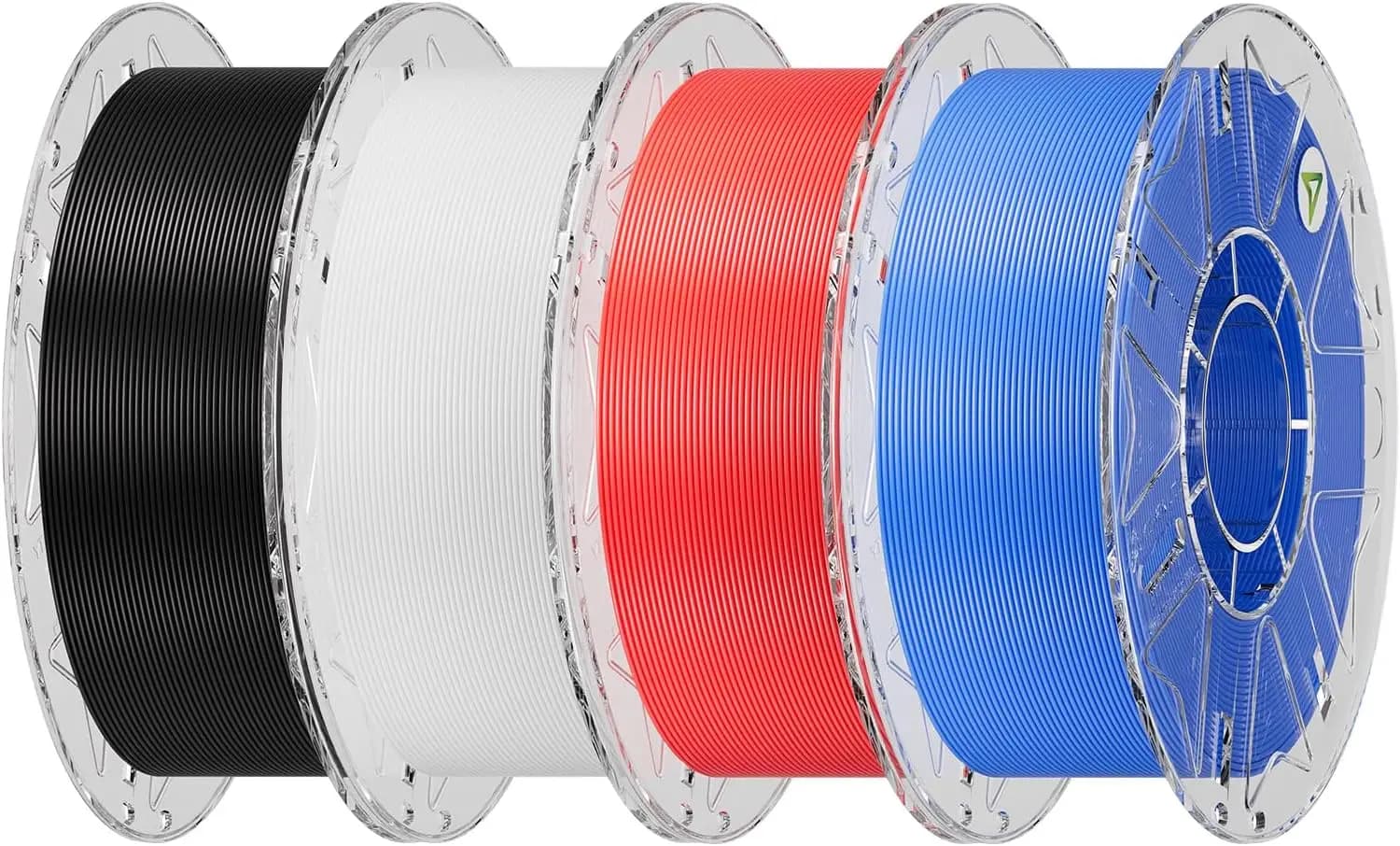 Confezione di Filamento PLA ad Alta Velocità da 4KG, 1.75mm ±0.03mm, Fino a 600mm/s, Nero/Bianco/Rosso/Blu