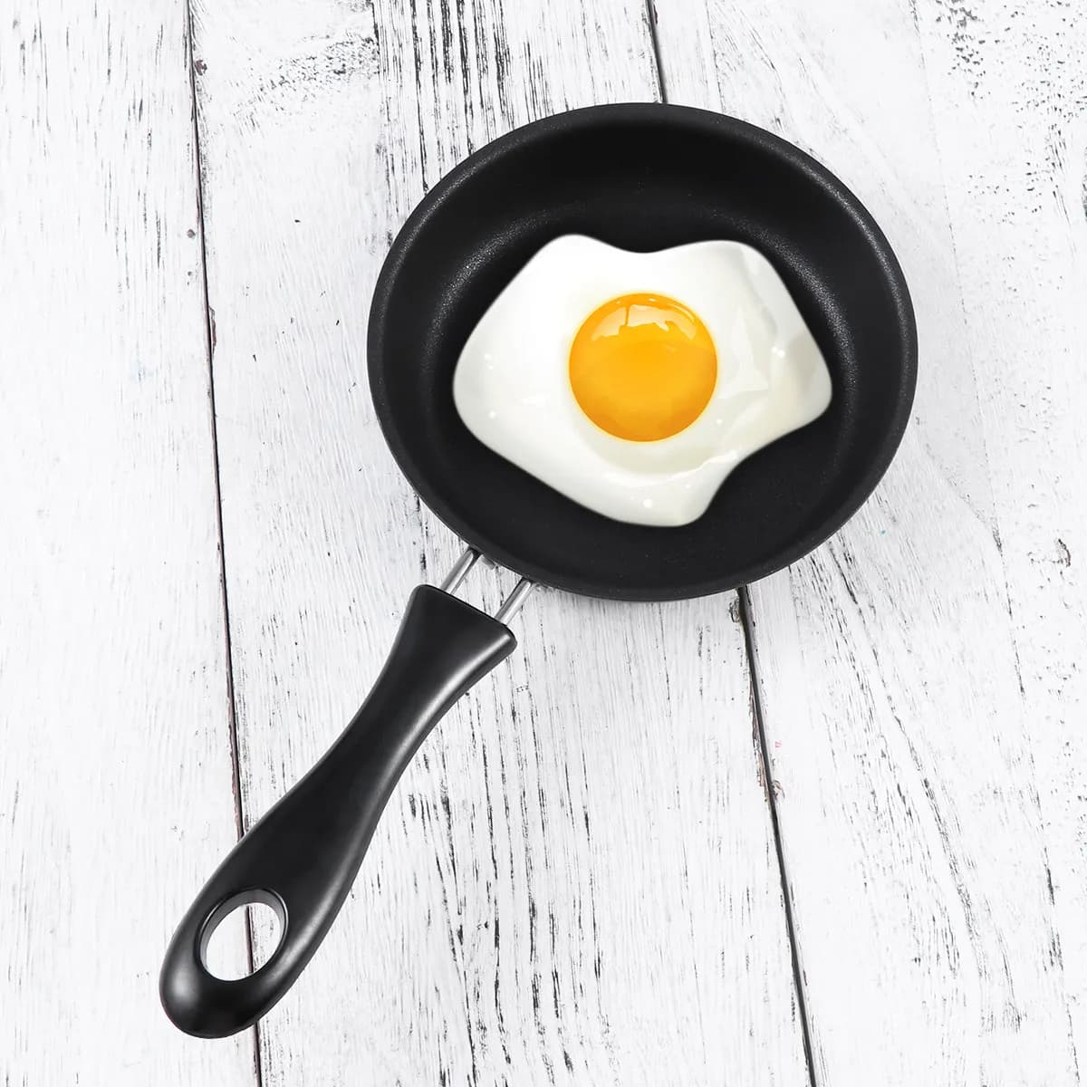 12 Cm Heart Shaped Anti-Flat Panel, Mini Eggs and Pancakes, For Induction and Gas Stoves, Open BBQ, Bed Breakfast