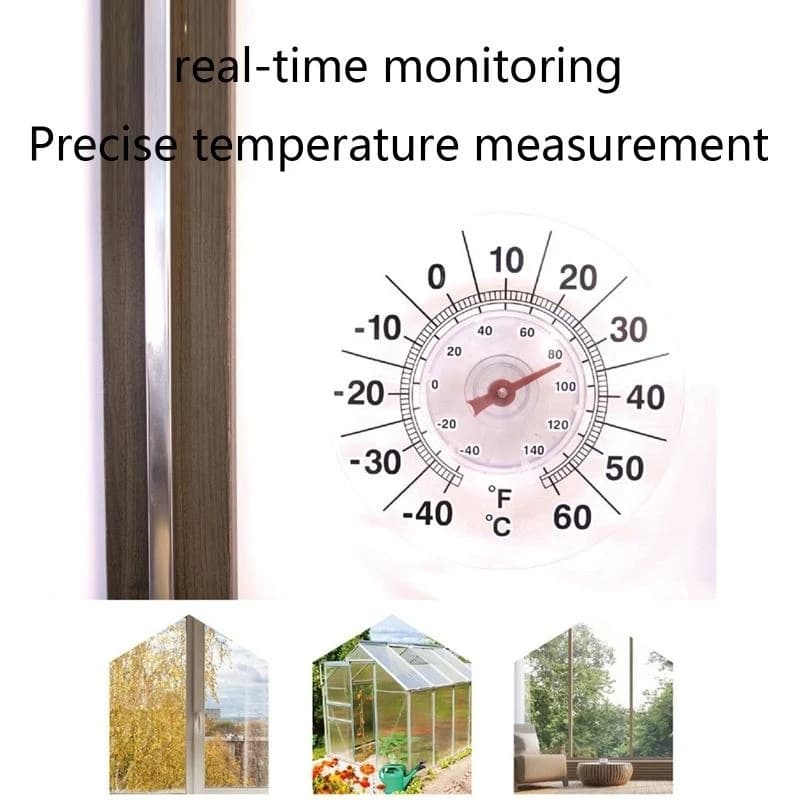5ASD precisione finestra termometri temperatura temperatura interno/esterna impermeabile a temperatura rotonda monitor