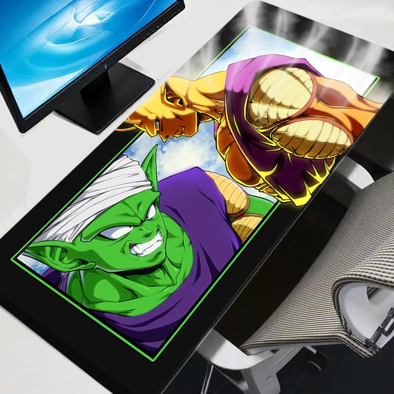 Tappetino per mouse da gioco Dragon Ball, resistente, per computer, tappetino per mouse in bianco e nero, tappetino da scrivania, tappeto per PC, tastiera, accessori per giocatori, regalo da tavolo