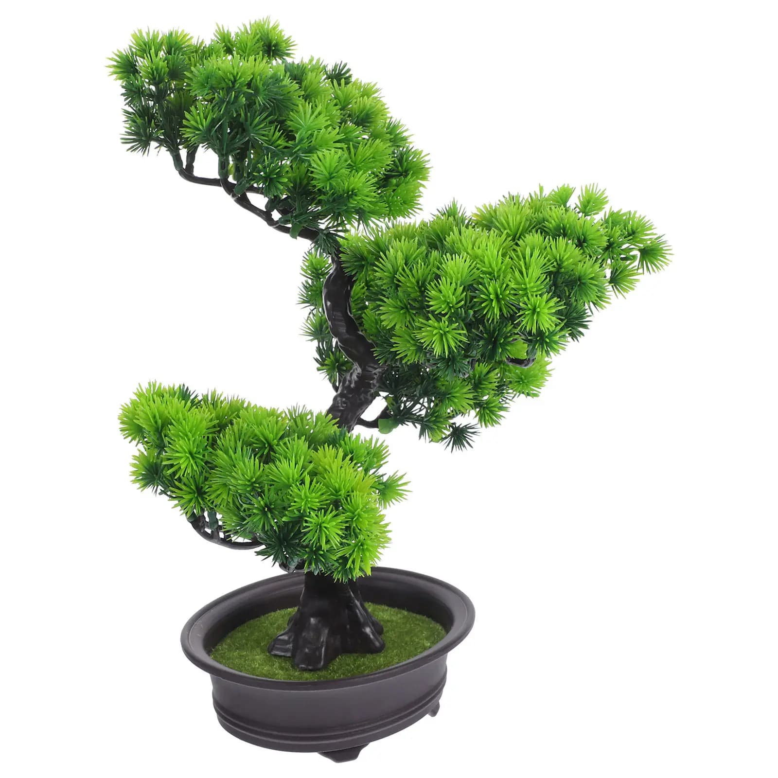 Simulation Pine Bonsai Artificial Potted Plant Realistic Decor For Home Office Desk Indoor Small Fake Tree Faux Bonsai Plants