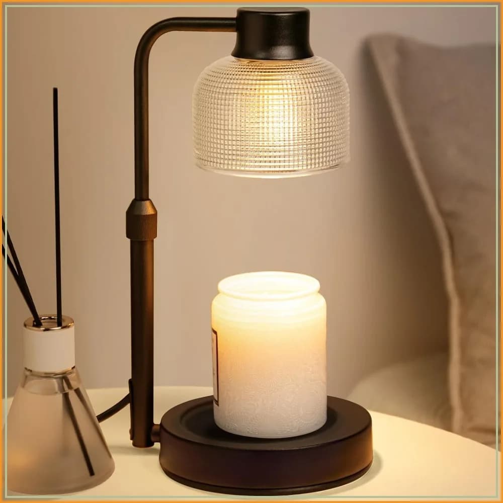 Candle Warmer Lamp with Timer - Safe, Adjustable, Elegant Home Decor Gift for Women, Housewarming, Birthday