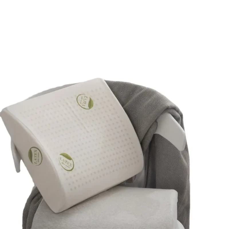 Cuscino in vita in lattice naturale Q elastico morbido cuscino per seggiolino auto da ufficio con protezione lombare della colonna vertebrale