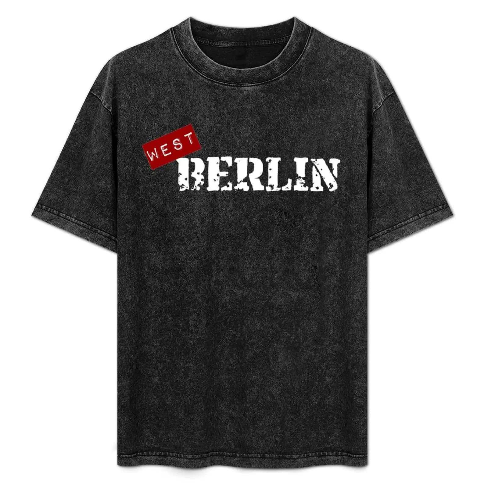 T-shirt West Berlin, maglietta casual a maniche corte in morbido cotone