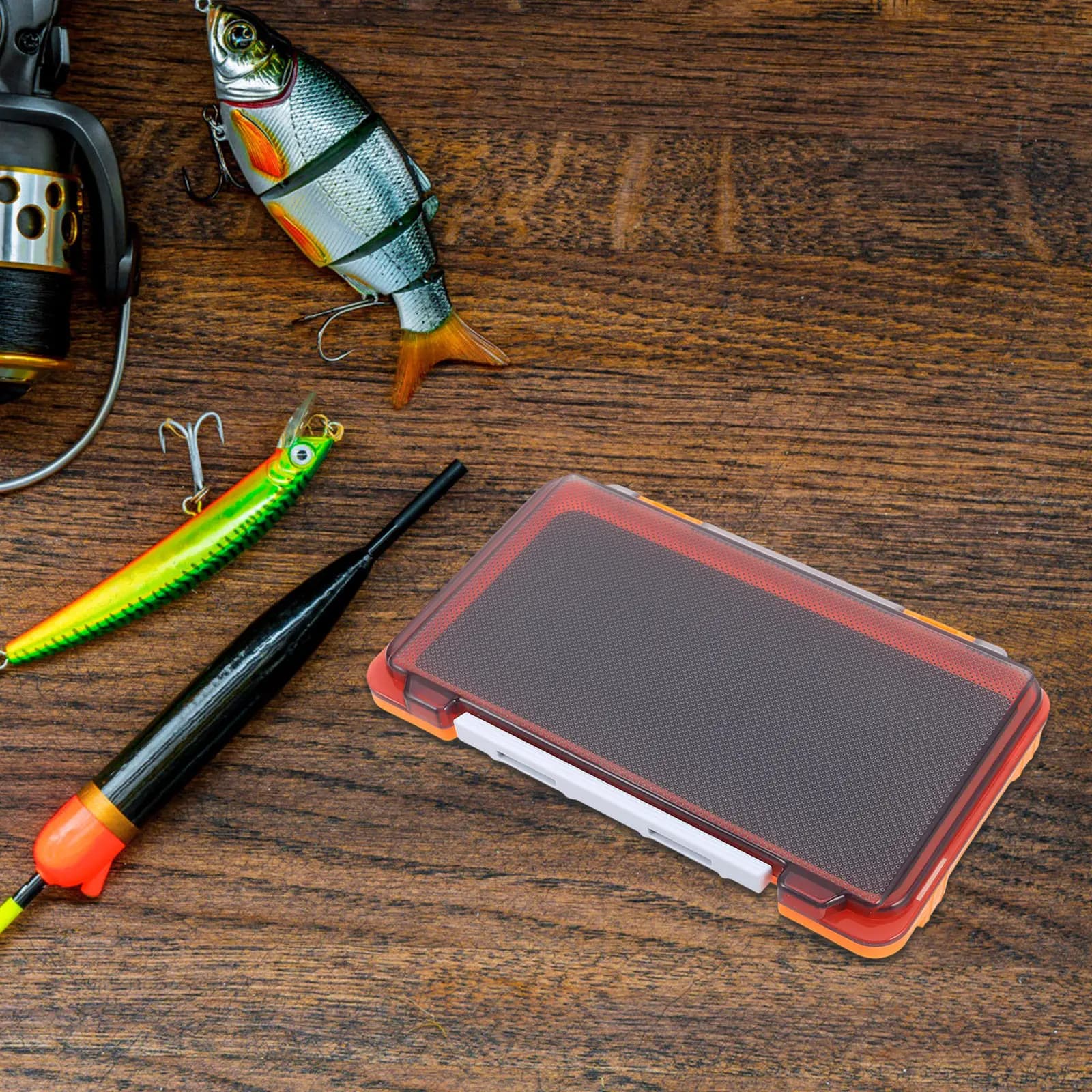 2 Pezzi Scatola Organizer per Ami da Pesca, Contenitore Portatile Impermeabile per Esche, Porta Attrezzatura da Pesca, Scatola Galleggiante per Conservazione