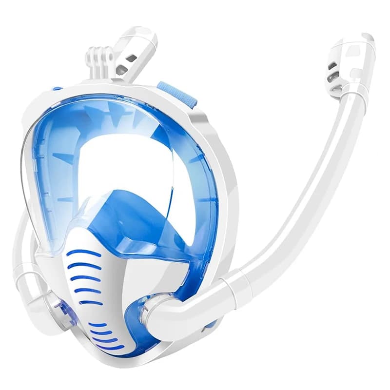 Complete mask for professional snorkeling double hose anti-fogging careta de buceo