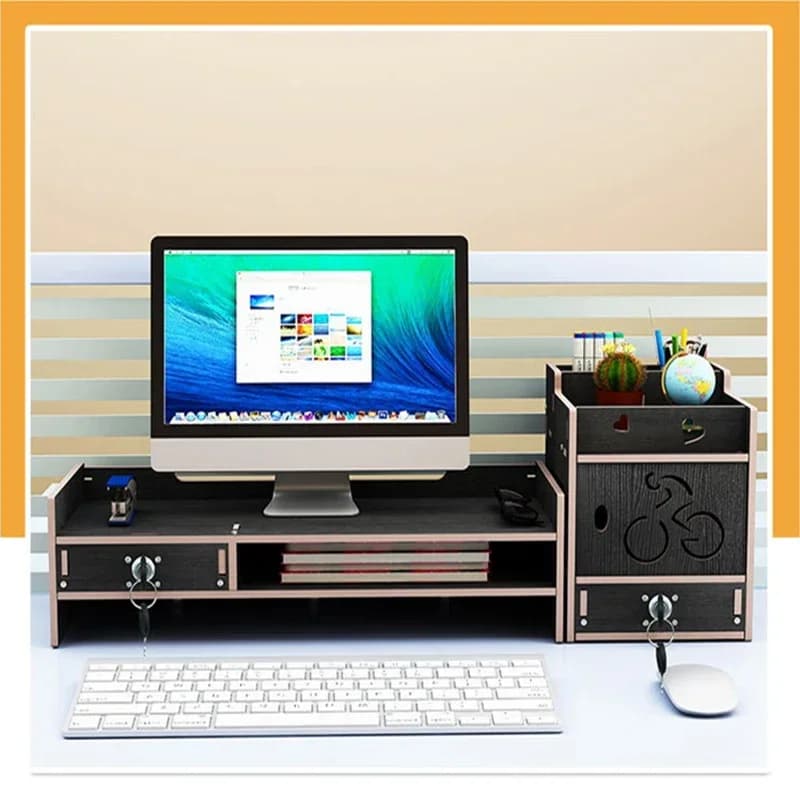 2025 New multifunction table support for desktop monitor Riser for computer screen Laptop keyboard desk support