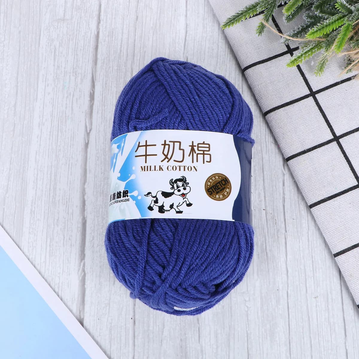 Milk Cotton Yarn 50G Soft Chunky Knitting Crochet Wool for Sweaters Hats Scarves DIY Spinning Weaving Accessories
