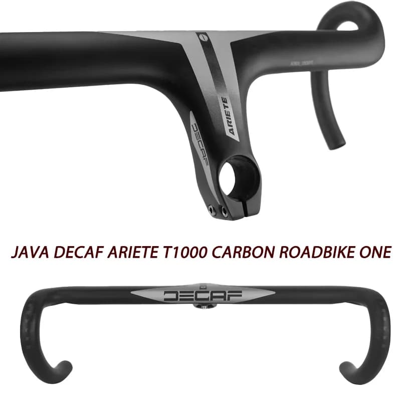 JAVA DECAF ARIETE T1000 Full Carbon Fiber Road Bike One Handlebar Weight About 377.8g (380*80mm) Clamp Diameter 28.6MM