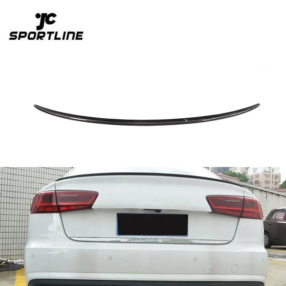 A6 C7 Carbon Fiber Rear Spoiler for Audi Sedan 2013