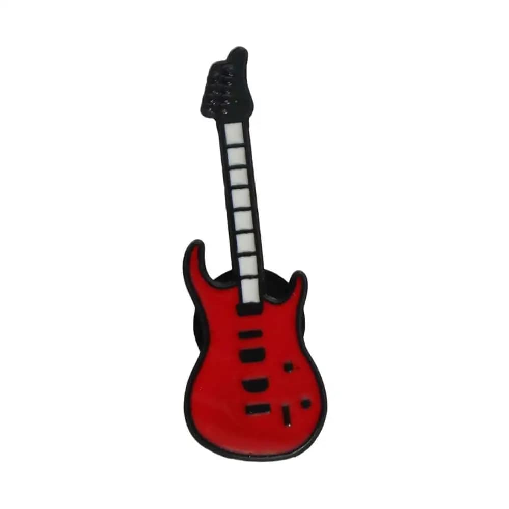 Spilla in smalto a forma di strumento musicale alla moda: Ukulele, Chitarra Elettrica, Violino Arcobaleno - Unisex