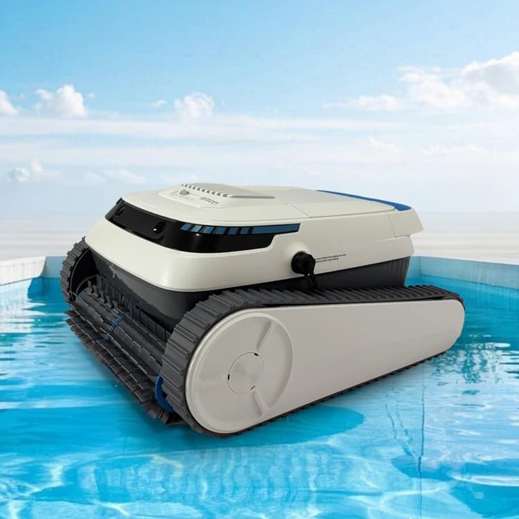 TBPC20 11.1V Pulitore Robotico per Piscina Senza Fili | Pulisce pavimenti, pareti e linea dell'acqua | Aspiratore per Piscina Ricaricabile Senza Fili per Piscine di Ville