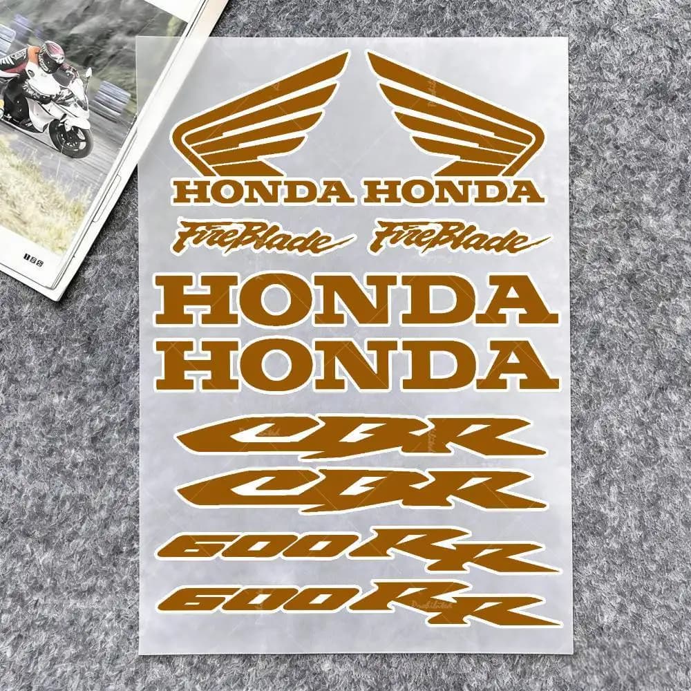 Adesivi Impermeabili alla Moda per Honda, Adesivi Riflettenti per Moto, Segnalazione di Sicurezza 3M per Caschi da Scooter nella Notte al Buio