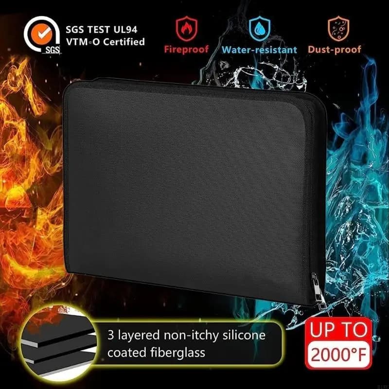 Documento ignifugo resistente all'acqua Box organizzatore documenti con ℉ calore isolato per documento importante