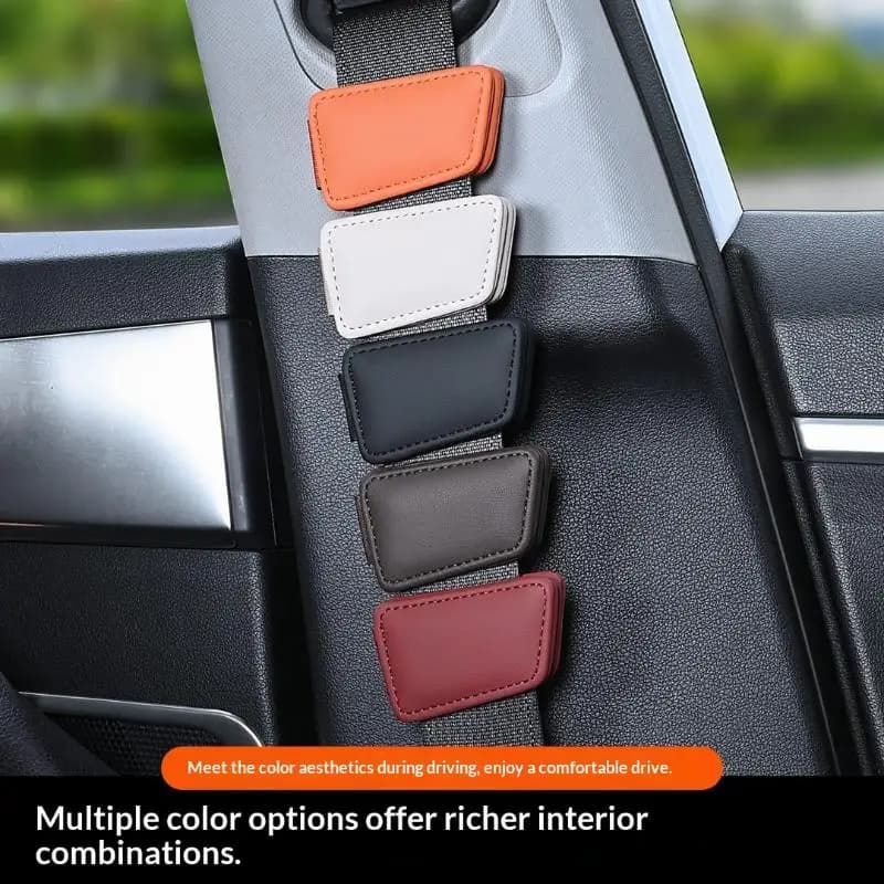 2Pcs Universal Car Seat Belt Buckle Clip Magnetic Adjuster Safety Stopper for Daily Commute and Vacation Travel