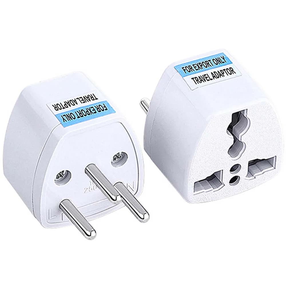 1 pz universale CN AU EU US UK to Israel adattatore per spina di alimentazione convertitore spina adattatore da viaggio europeo israele 10A 250V bianco