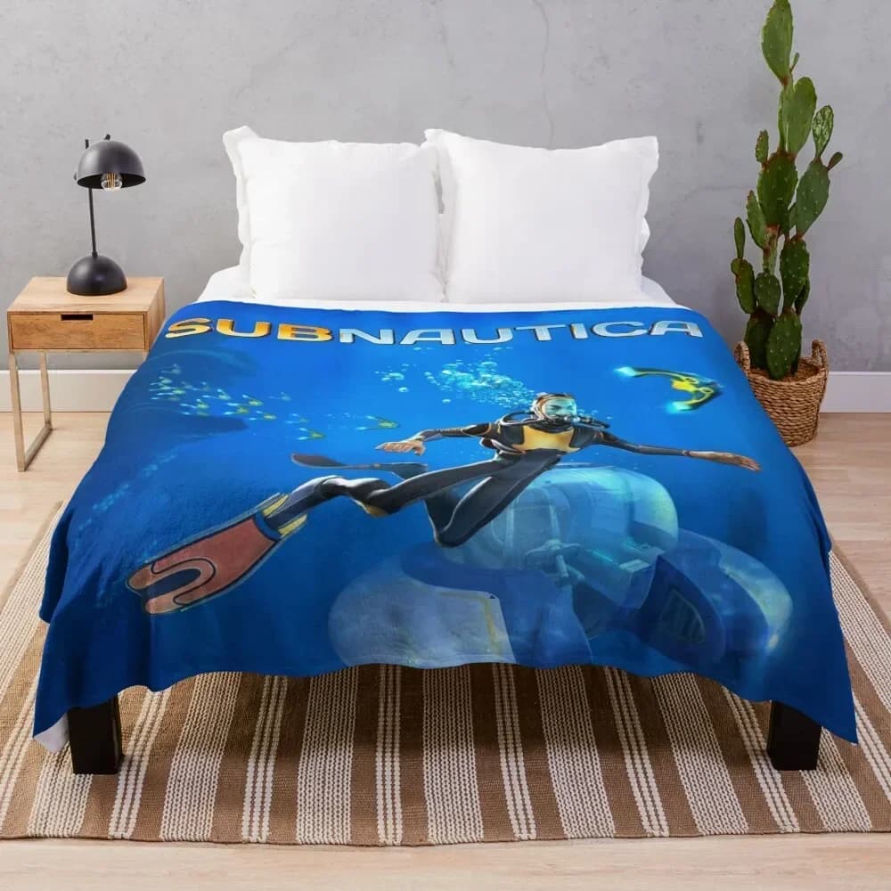 Subnautica 2 coperte decorative coperte decorative di lusso di halloween per coperte per bambini