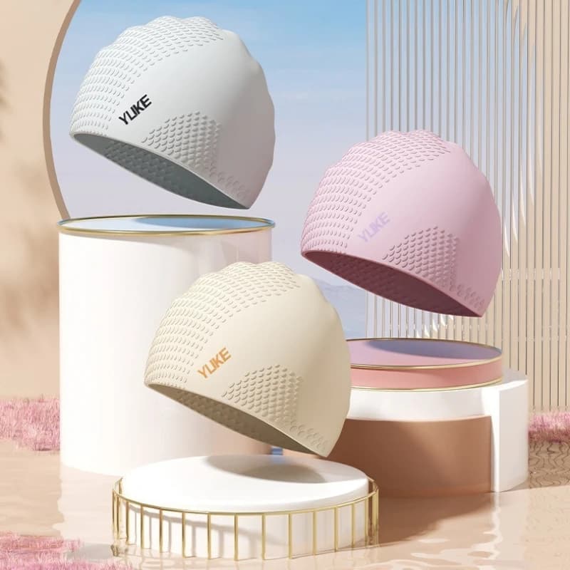 The New Swimming Cap Is Waterproof and Comfortable for Women's Long Hair, and Does Not Restrain The Head. Men's Silicone