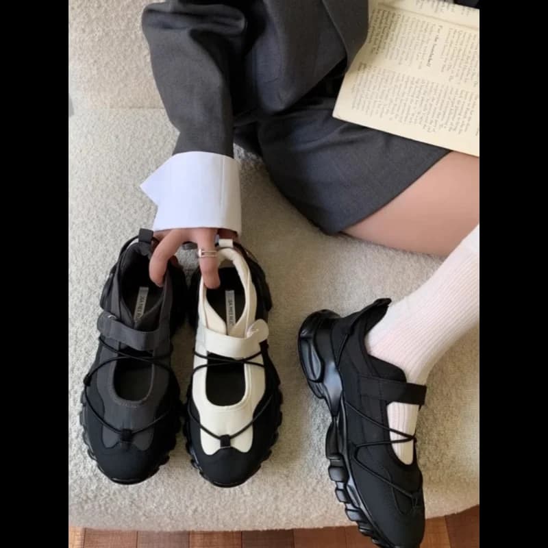 Mary Jane Scarpe da donna Nuove scarpe Estate Autunno Thi Bot Innalzamento Sport Casual oes Faionable And Cute