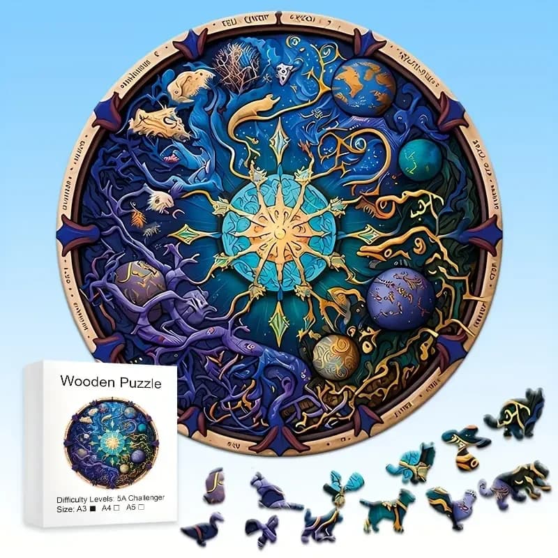 Puzzle in legno per adulti e bambini, puzzle divertente con pezzi a forma di animale, migliori regali per la decorazione della casa, gioco per famiglie
