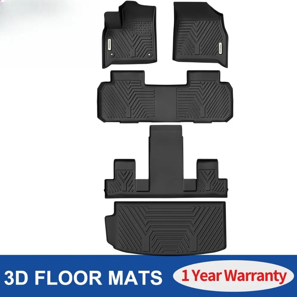 Floor Mats + Cargo Liner for 2018-2025 Chevy Traverse All Weather TPE Car Liners