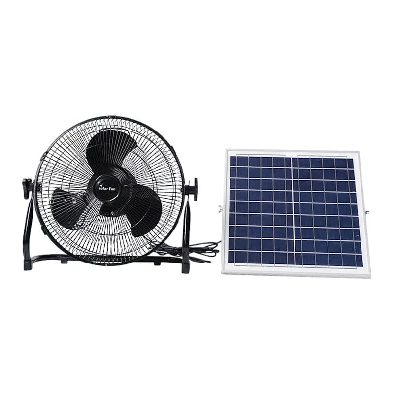 Ventilatore elettrico ecologico da campeggio all'aperto ad alta energia eolica per uso domestico in fabbrica di emergenza con ricarica solare