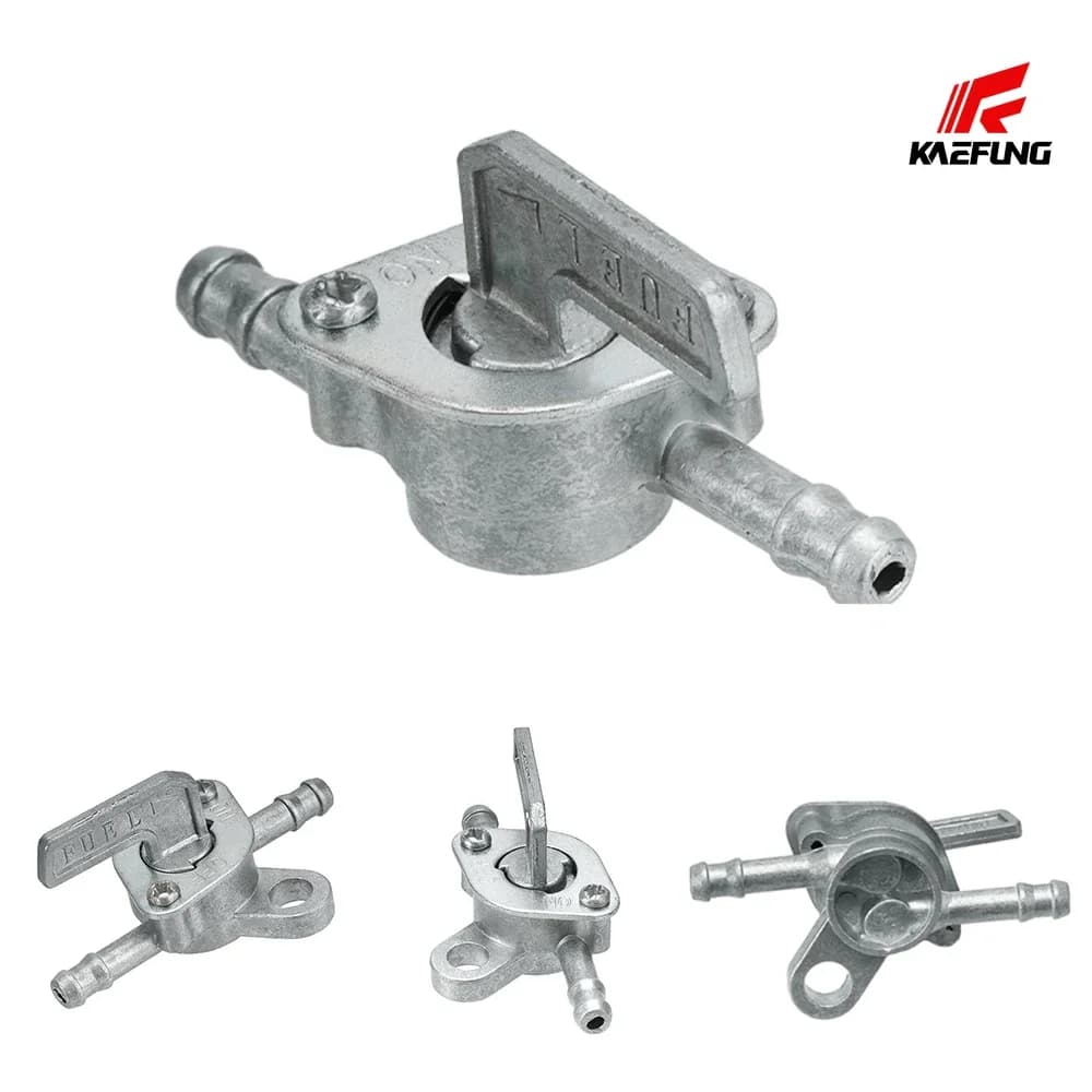 Interruttore del serbatoio del carburante della valvola della benzina del gas del motociclo Mini portachiavi automatico per moto Accessori On Off Rubinetto del carburante in linea da 6 mm per scooter