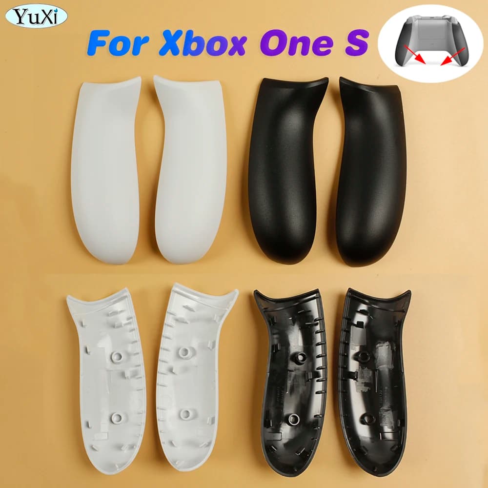 1 paio di impugnature posteriori per controller Xbox One Slim S Manopole LR Shell Pannello posteriore Sostituzione piastra frontale in plastica nera bianca