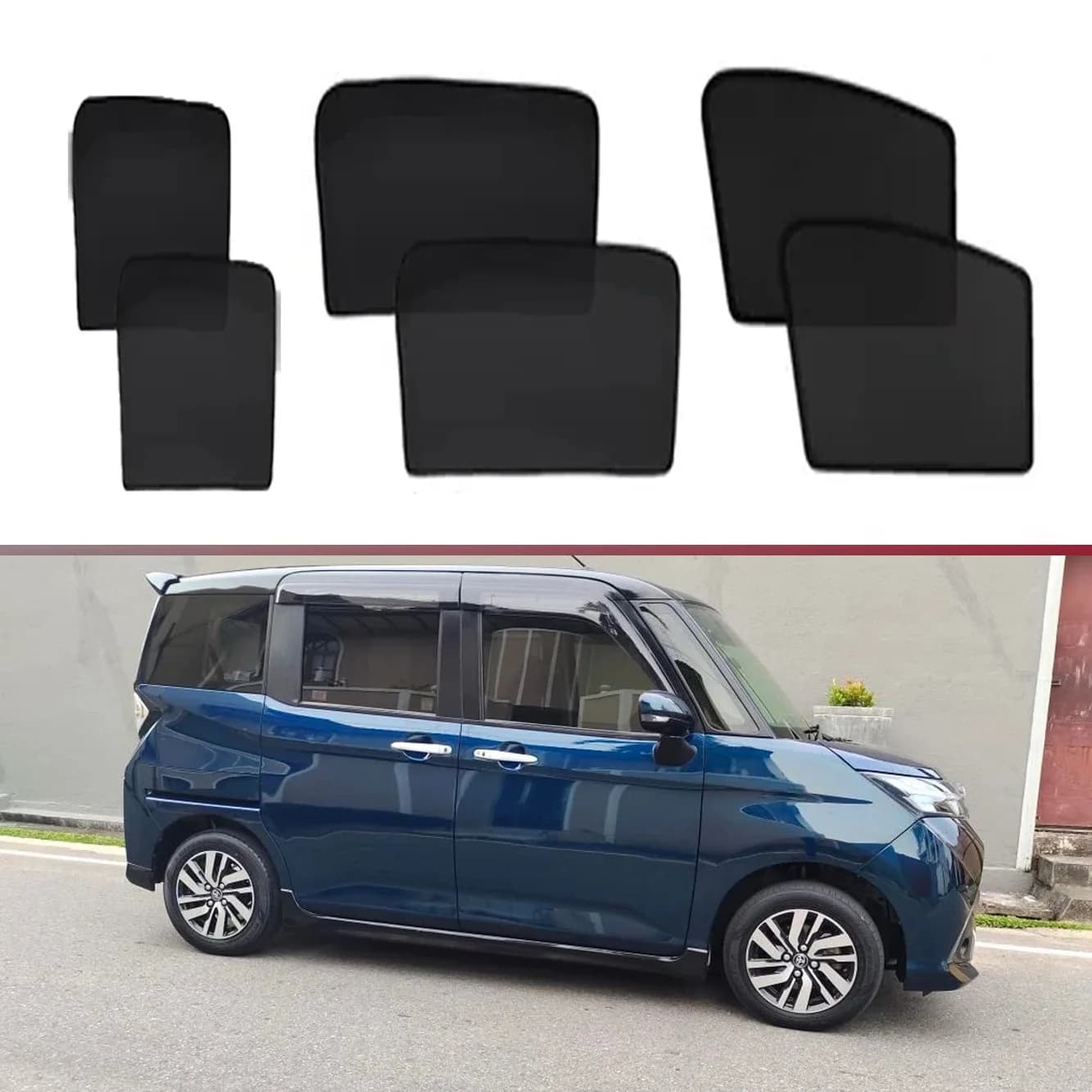Parasole Magnetico per Auto, Tendina Parasole per Parabrezza Anteriore, Accessori per Toyota Roomy Tank Daihatsu Thor M900 2016-2025