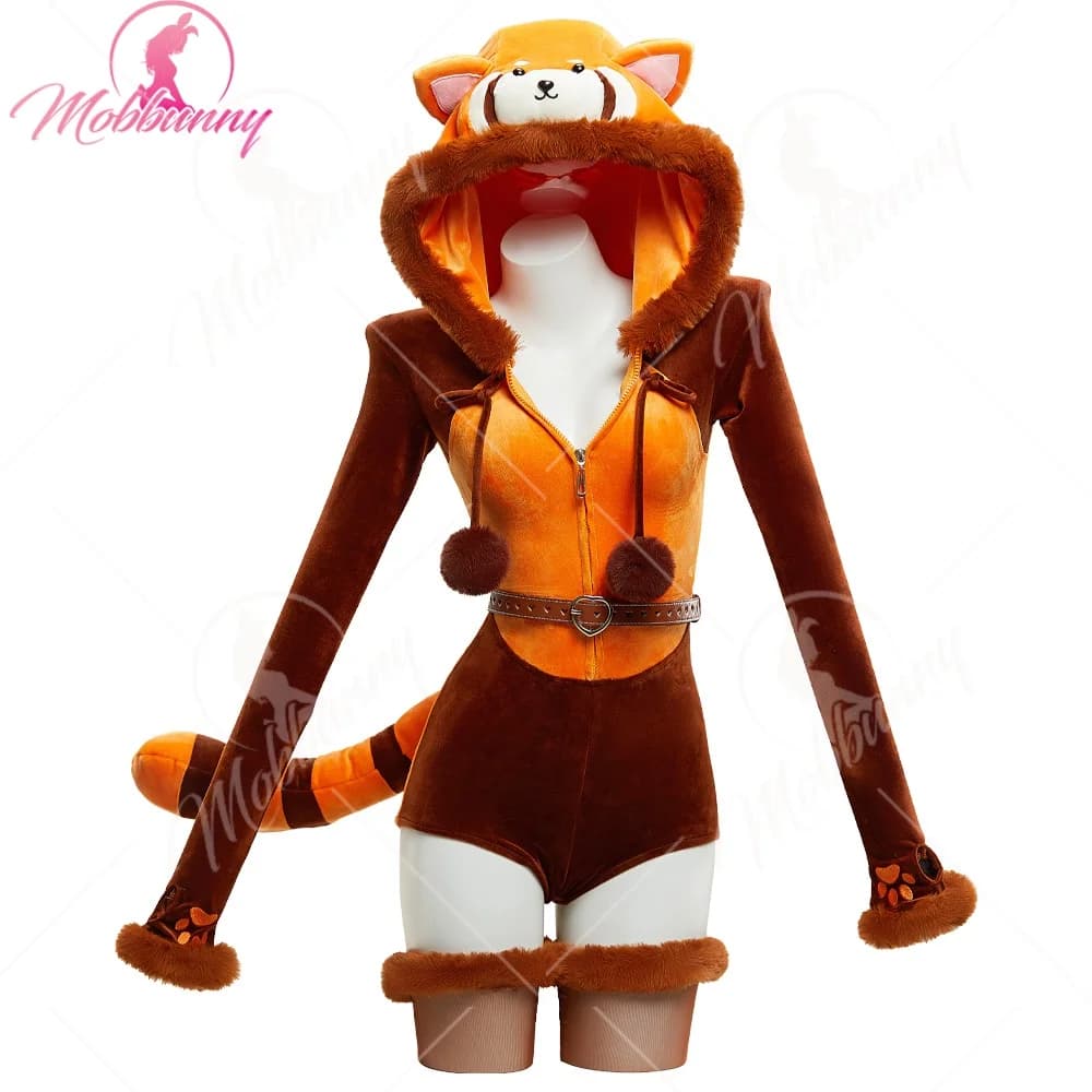 Women's Mobbunny Women's Sexy Red Panda Costume, with Tail and Belt, for Halloween cosplay - Available in USA