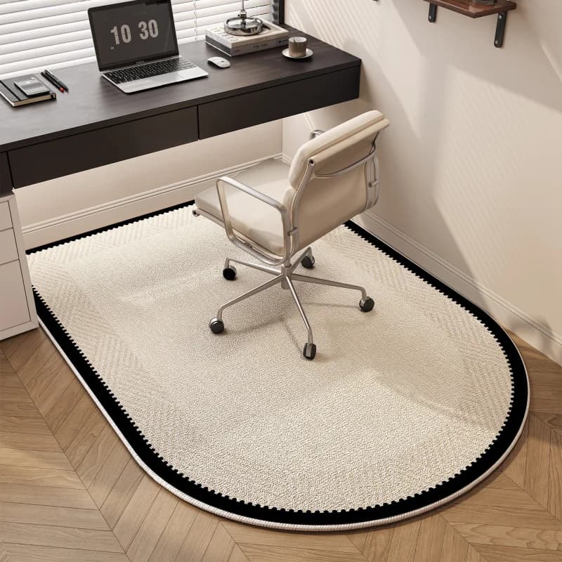 VIKAMA Modern Arch Office Chair Cushion Non-Slip Resistant Dirty Study Desk Chair Bedroom e-Sports Room Carpet Home Decoration