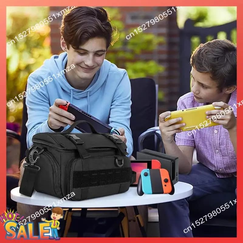 ABCL Travel Bag Shoulder Storage Carrying Case With Pockets For Dock, AC Adapter, Controllers